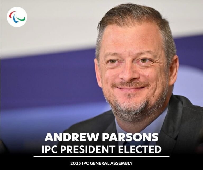 Andrew Parsons- IPC President Elected